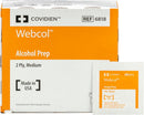 COVIDIEN 6818pk6 6818 Webcol Alcohol Prep, Sterile, Medium, 2-Ply, 4.3" Height, 2.1" Wide, 4" Length, Pad, 6 Packs of 200 (Pack of 1200) — 4