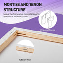 ESRICH Stretched Canvas for Painting 12x12 Inch, 2 Pack Blank Canvas -5/8 in Profile Primed Cotton White Canvases for Painting for Oil & Acrylic Paint — 3