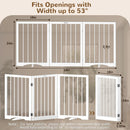 Free Standing Dog Gate Indoor, Foldable Dog Gate for Stairs Doorways — 7