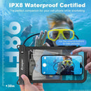 Rynapac Large Waterproof Phone Pouch Up to 10", 2 Pack IPX8 Protector Pouch photo 2