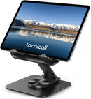 Lamicall Adjustable iPad Stand for Desk, Ultra-Slim Foldable, 360° Rotation photo 1