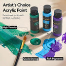 Acrylic Paint Set with 12 Art Brushes, 36 Colors (2 oz/Bottle) Acrylic Paint for Painting Canvas, Wood, Ceramic and Fabric, Paint Set for Beginners, Students and Professional Artist, Rich Pigments | 36 Colors Acrylic Paint 2 fl oz/60 ml — 3