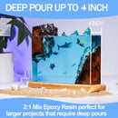 Deep Pour Epoxy Resin 1.5 Gallon 2-4" Inch Pour Depth Low Viscosity Crystal Clear & High Gloss, Bubble-Free Casting… — 2