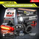 USB Rechargeable Bike Lights Set with Bell, LED Bicycle Front Rear Light — 6