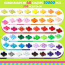 Simetufy 10000PCS Pony Beads Bulk 48 Colors Rave Kandi Bracelet Making Kit — 4