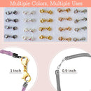 OHINGLT Double Lobster Clasp Necklace Extender Connector Bracelet Extension, Gold and Silver Lobster Claw Clasps for… — 6