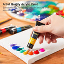Shuttle Art Acrylic Paint Set, 15 x 12ml Tubes Artist Quality Non Toxic Rich Pigments Colors Perfect for Kids Adults Beginners Artists Painting on Canvas Wood Clay Fabric Ceramic Crafts | 15 Colors | 0.4 Fl Oz (Pack of 15) — 4
