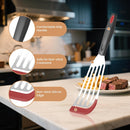 2Pack Silicone Fish Spatulas for Nonstick Cookware,Fish Turner Spatula Stainless Steel with Heat Resistant Silicone… — 3