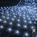 WATERGLIDE Outdoor Christmas Net Lights, 12FT x 5FT 360 LED Mesh String Light with 8 Lighting Modes, Connectable Waterproof Lights for Garden Tree Bushes, Holiday Wedding Party Decorations, White — 1