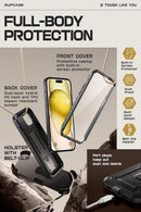 SUPCASE for iPhone 15 Case with Kickstand & Screen Protector, Black — 5
