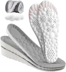 4D Cloud Height Increase Insoles for Men Wowen - Cloud Tech Insole, Soft Memory Foam Insoles, Comfort Steppers Height Increase Insoles Trim to Fit for Men Women (Gray, 1.4-in US Men 8-11) — 1