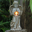 Rezpuao Angel Statue for Garden,Solar Angel for Cemetery Decorations,Garden…