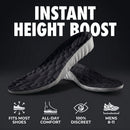 Height Increase Insoles for Men - 2026 New 4D Cloud Memory Foam Steppers Height Booster Insoles - Shock Absorbing All-Day Comfort Trim-to-Fit Shoe Lifts (Black, 1.4” US Men 8-11) — 2