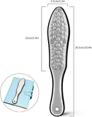 BEZOX Professional Foot File Callus Remover, Double Sided Pedicure Rasp for Cracked Heel and Dead Foot Skin - Heavy Duty Surgical Grade Stainless Steel - W/Cloth Storage Bag & Gift Box - Silver — 6