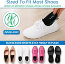 ViveSole Height Increase Insoles (Pair) - Plantar Fasciitis Relief Shoe Inserts for Men and Women - Orthopedic Heel Lift Cups for Foot Pain and Leg Length Discrepancy - Lightweight Gel Support - Small (.6" Heel Lifts) — 7