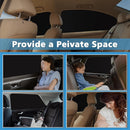XCBYT Magnetic Car Side Window Shades, 100% Blackout Privacy Curtains — 3