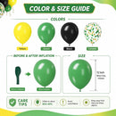 Green and Yellow Tractor Balloons, 50Pcs 12 Inch Confetti Sport Balloons | Green Yellow — 5