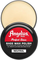 Angelus Perfect Stain Shoe Wax Polish, Professional Shoe Polish For Leather Shoes & Boots, 3 fl oz | Neutral — 1