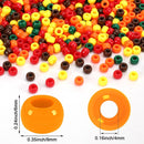 UPINS 1200Pcs Fall Colored Pony Beads for Thanksgiving Autumn Bracelets — 2