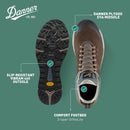 Danner Mens Hiking Shoes - Kangaroo Brown/Stormy Weather — 4