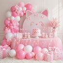 Pink and White Balloons, Pack of 60PCS Dusty Light Pastel Pink White Bow Balloon, Baby Pink Latex Balloon for Girls Women Kitty Birthday Wedding Bridal Baby Shower Cat Theme Party Decorations Supplies | 12inch-60pcs — 6