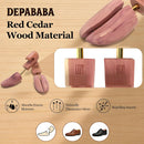 Cedar Shoe Trees for Men, Wood, Split Toe, Sizes 7-14 — 4