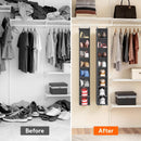 Lifewit 8 Section Hanging Shoe Storage Organizer for Closet Foldable, Gray — 7