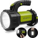 AlpsWolf Camping Lantern Rechargeable, LED Flashlight Spotlight Lantern with 800LM, 3600 mAh, Strap Included Portable Bright Camping Light for Emergency, Outdoor Hiking, Power Outages | Green | 1 Pack — 1