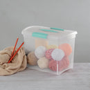Sterilite Large Nesting ShowOffs™, Clear Bin w/Latch Lid & Handle, 6 Pack — 8