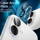 JETech Camera Lens Protector for iPhone 16/16 Plus, 3-Pack — 3