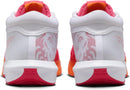 Nike Lebron Witness VIII Men's Basketball Shoes - White/Bright Mandarin/Aster Pink — 4