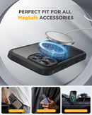 Miracase Magnetic for iPhone 16 Pro Case Full-Body Phone with Built-in Glass Screen Protector, [Compatible with MagSafe] Military Drop Proof 16 Pro Cover Bumper 6.3 inch, Black — 6