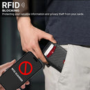 VATAN Wallet for Men Slim RFID Blocking Leather Credit Card Holder Wallet for 15 Cards, Bifold Minimalist Thin Wallet with 2 ID Windows & Cash Slot, With Gift Box (Carbon Fiber Black) — 8