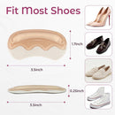 Heel Grips Pads for Loose Shoes - Welnove 3-Pair Heel Inserts for Back of Heel Protect, Heel Inserts for Blisters Pain, Rubbing, Prevent Slip, Fit Shoes, Boots, Sandals, High Heels, Men Women, Beige - Beige | 3-Pair — 4