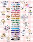 LovelyMoon Bracelet Making Kit 5000 Pcs Clay Beads Flat Preppy Beads for Friendship Jewelry Making Polymer Heishi… — 2