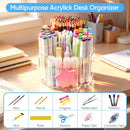 JIKIOU 430pcs Acrylic Pencil Holder Marker Organizer 360-Degree Rotating — 6