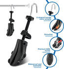 Eachway Pair of Professional 2-Way Premium Shoe Stretcher Tough Plastic Shoe Trees, Adjustable Length & Width Durable Shoe Shaper for Men and Women (Large) | black — 2