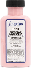 Angelus Brand Suede & Nubuck Dye & Dressing w/Applicator - 3 oz, Pink — 1