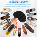 Shoe Heel Inserts, 8 Pcs Mesh Self-Adhesive Heel Cushion Pads for Back of Heel, Heel Cushion Inserts Prevent Shoes Too Big for Women Men, Black — 5