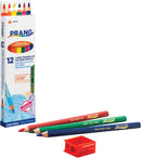Prang Triangular Colored Pencils With Sharpener, Assorted Colors | 1 — 4