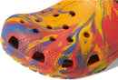 Crocs Unisex-Child Classic Watercolor Marbled Clog | 6 Toddler | Orange Zing/Multi — 5