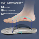 2 Pair 4D Cloud Technology Insole Super Soft Comfort Insoles | U-Shape Memory Foam Insoles, 4D Cloud Insole for Women Men Shock-Absorbing Foot Support Insoles - Green - Men 11.5-12.5/Women 13-14 — 6