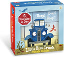 YOTTOY Contemporary Collection/Little Blue Truck Stacking Puzzle Blocks, 6 Puzzles in 1 (9pcs), Early Childhood Learning Interactive Toys - 9” x 9” x 2.75” — 1