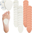 Syhood 40 Pcs Metatarsal Foot Pads, 1/4 Inch Felt,White,Flat 4