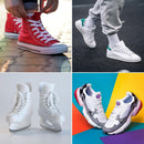 Auihiay 24 Pairs Flat Colored Shoelaces Shoestrings for Sneakers Skate Shoes Sport Shoes Boots | White — 4