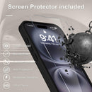 YENAPOON for iPhone 16 Plus Case, Matte Magnetic Phone Cover, Black — 6