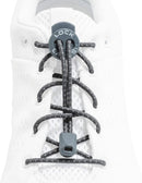 Lock Laces | Elastic No Tie Shoelaces | Reflective Storm Gray — 1