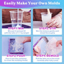 LET'S RESIN 8oz Silicone Mold Making Kit, Fast Cure Liquid Silicone Rubber — 6