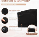2 Pairs Metatarsal Pads for Women Men Ball-of-Foot Cushions Foot Pain Relief for Morton's Neuroma Metatarsalgia Support with Gel Pad (Black + Khaki, S) 7