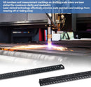 Architectural Scale Ruler with Straight Ruler, Imperial Measurements 12'' | Black-A&S — 6